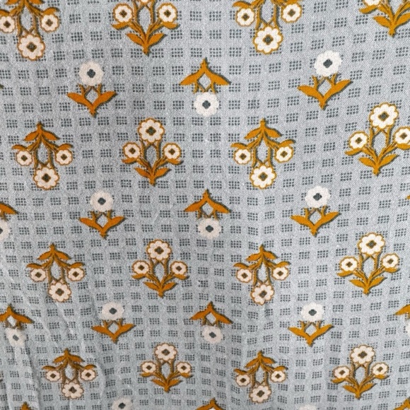 Max Yellow and Blue peasant Top size XL cottagecore boho - Picture 9 of 10